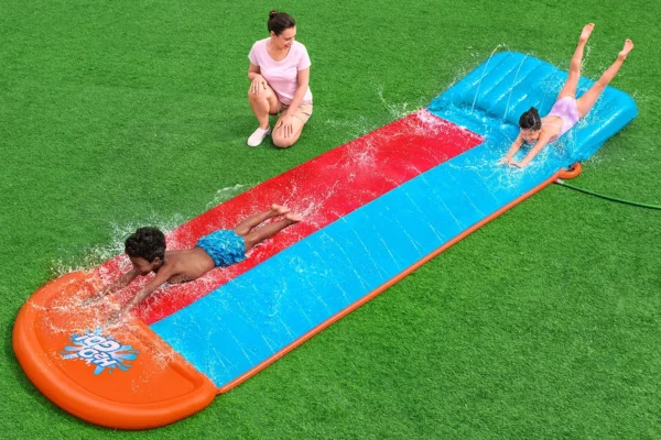 4.88m Tsunami Splash Ramp Double Slide