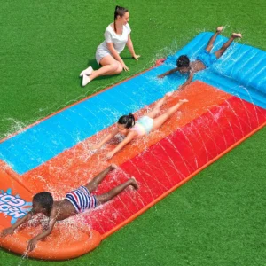 4.88m Tsunami Splash Ramp Triple Slide