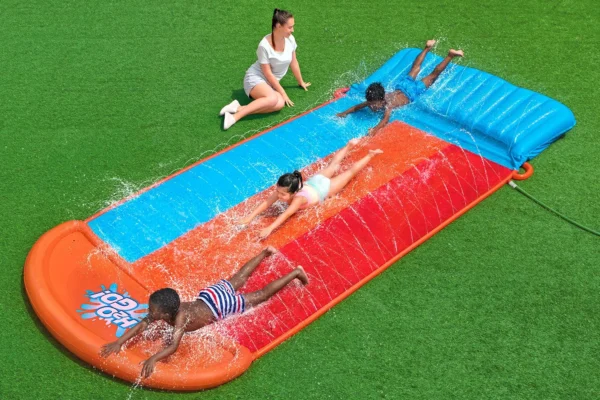 4.88m Tsunami Splash Ramp Triple Slide