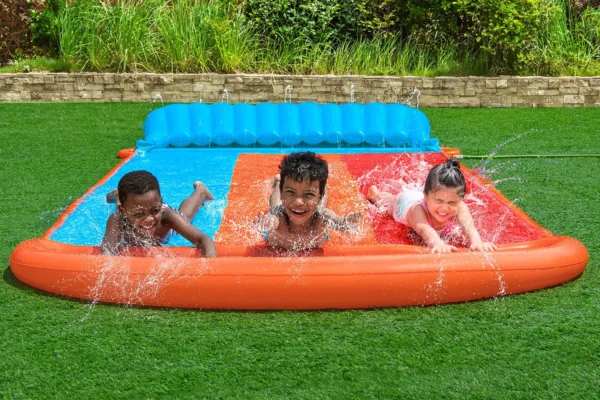 4.88m Tsunami Splash Ramp Triple Slide - Image 2
