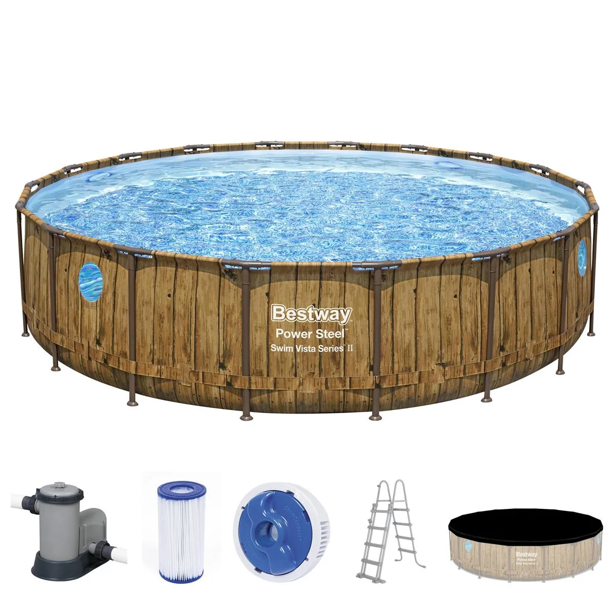 Power Steel™ Swim Vista Series™ Frame Pool Complete set with filter pump - Image 4