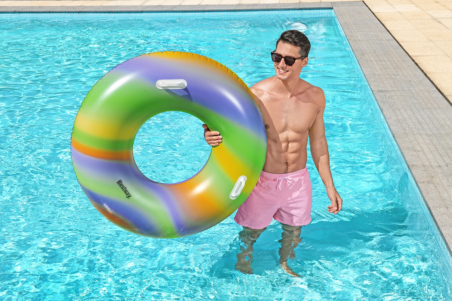 Rainbow Swim Tube - Image 2