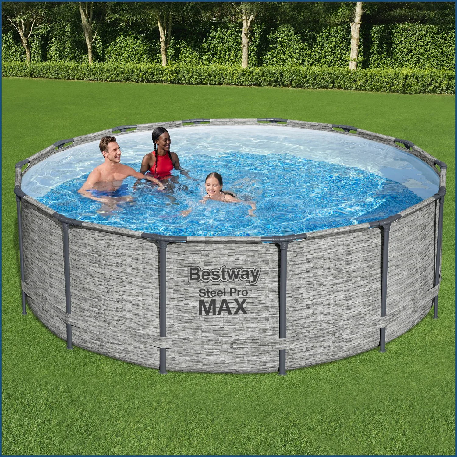 Steel Pro MAX™ Frame Pool Complete Set with Filter Pump