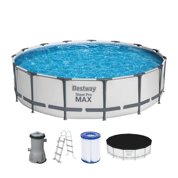 Bestway® Steel Pro MAX™ Frame Pool Complete Set with Filter Pump - Image 7