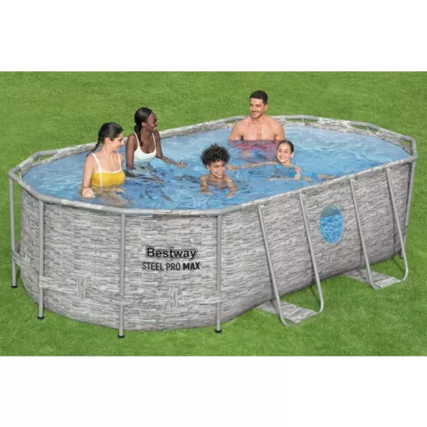 Bestway® Steel Pro MAX™ Splashview™ Frame Pool complete set with filter pump - Image 2