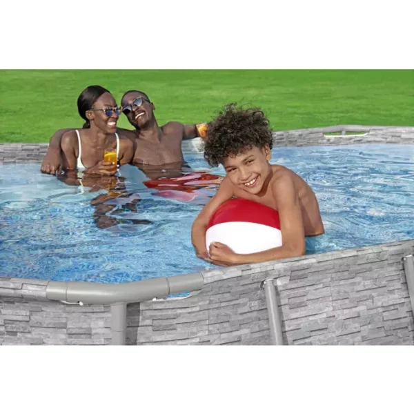 Bestway® Steel Pro MAX™ Splashview™ Frame Pool complete set with filter pump - Image 4