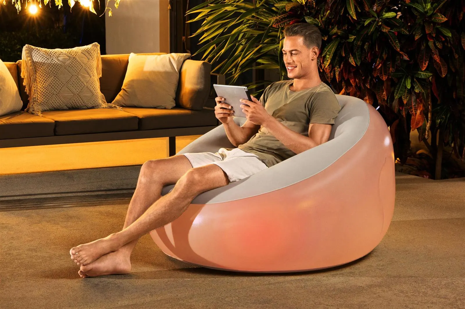Inflate-A- Chair LED Air Chair