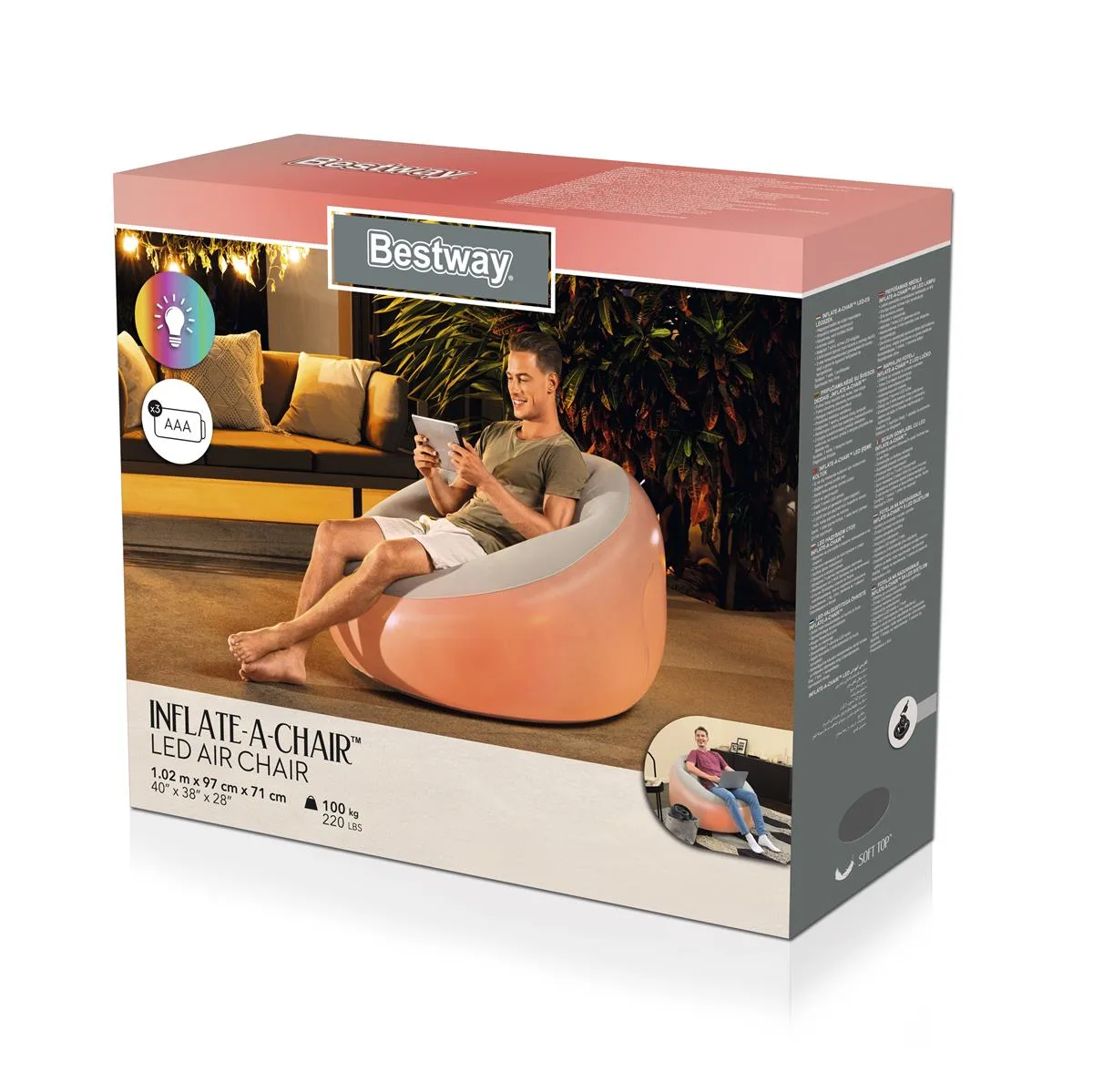 Inflate-A- Chair LED Air Chair - Image 4