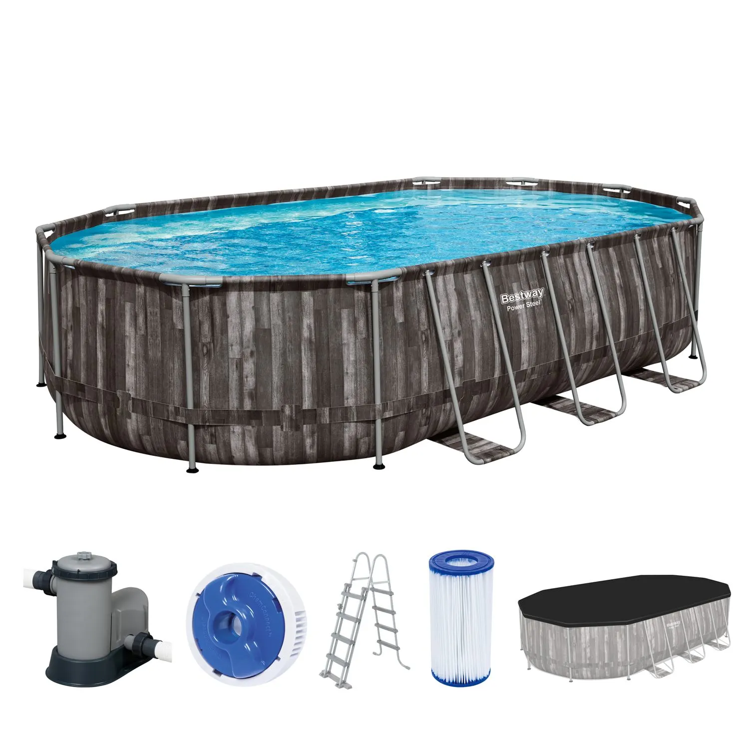 Power Steel™ Frame Pool Complete Set with Filter Pump - Image 2